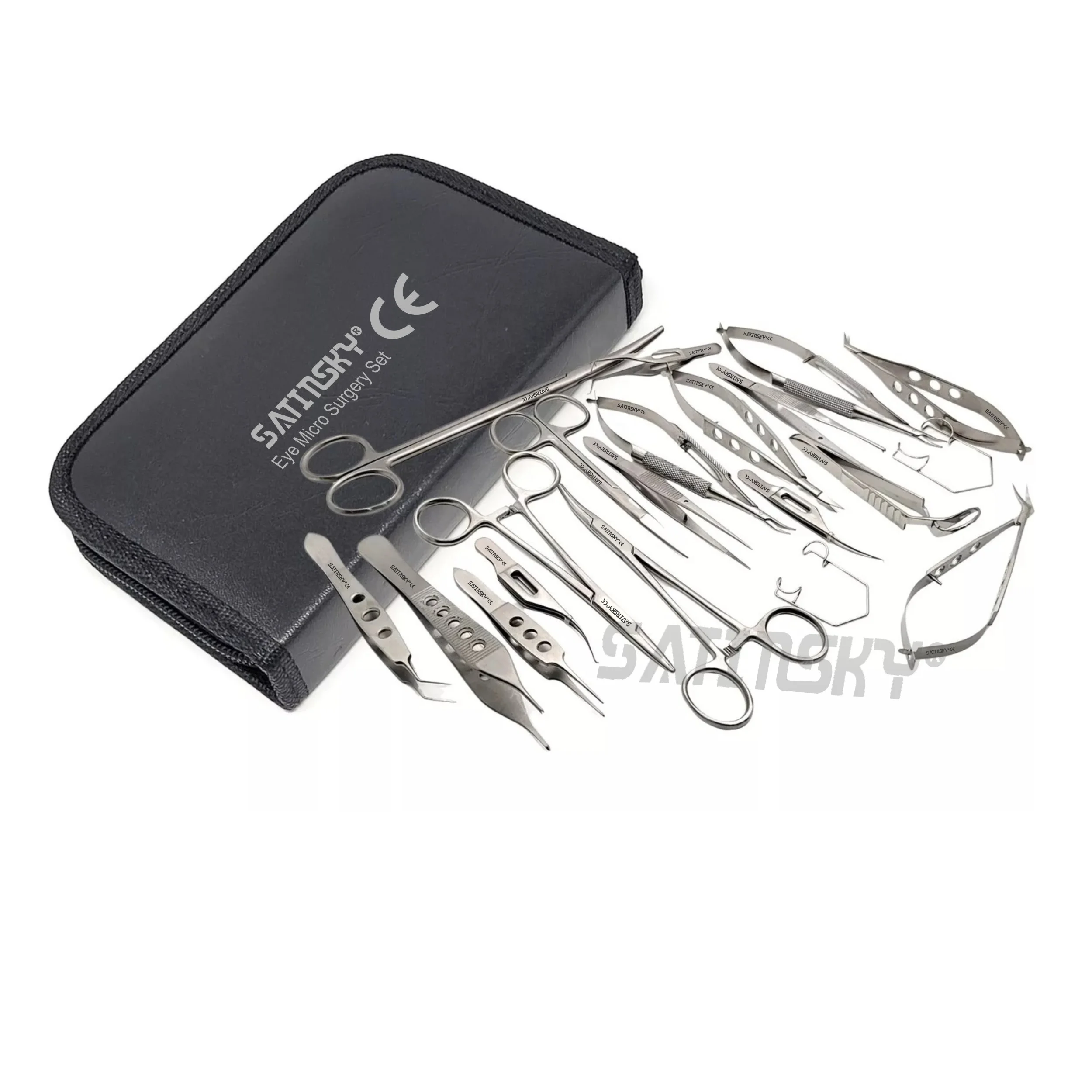 German-forged 20pcs  Eye Micro Surgery Ophthalmic Forceps Scissors Speculum Instruments Kit SET cataracts, glaucoma