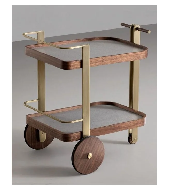 Metal and Glass material High Quality Home Decor Table Trolley Best Selling For Food Server Home and Hotel Used