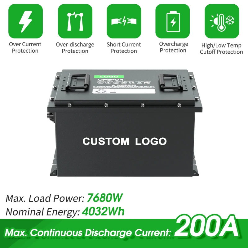 36V 105Ah Golf Car Lifepo4 Battery Tourist Sightseeing Cart Lithium Iron Phosphate Battery Pack with Bluetooth