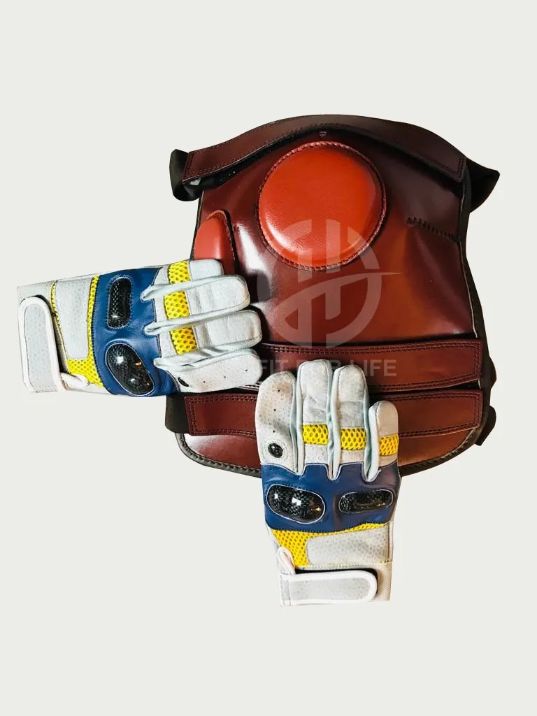 Polo Gloves  and Polo Knee guard Set in fine quality wholesale with Custom Logo