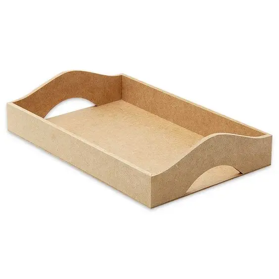 Light In Weight Wooden Breakfast Tray Kitchen Appliance Decorative Multifunctional Tray Serving Tray With Handles Extra Large