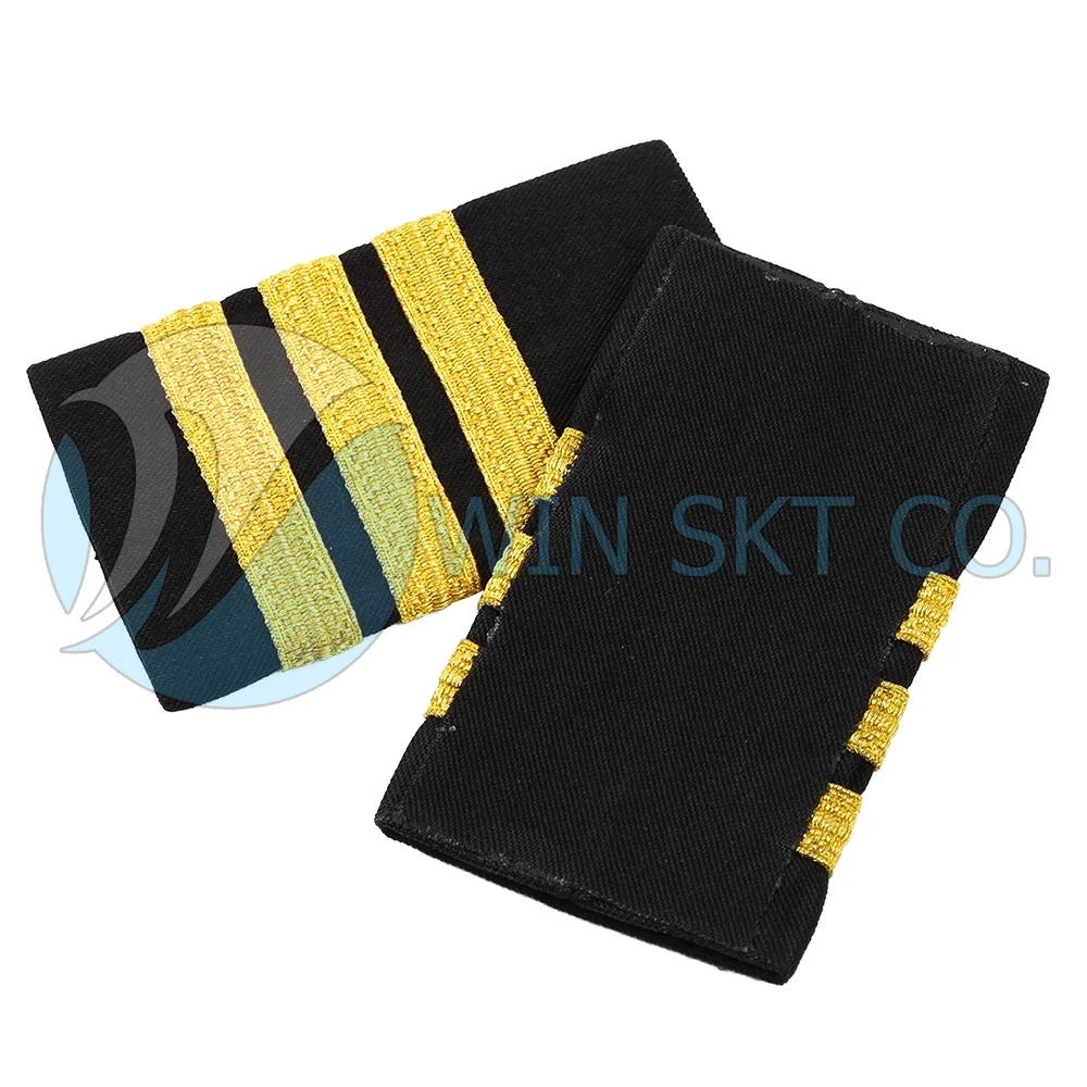 Pakistan Manufacture Navy Uniform Shoulder Board Custom Captain Pattern Rank Epaulet Made in Pakistan