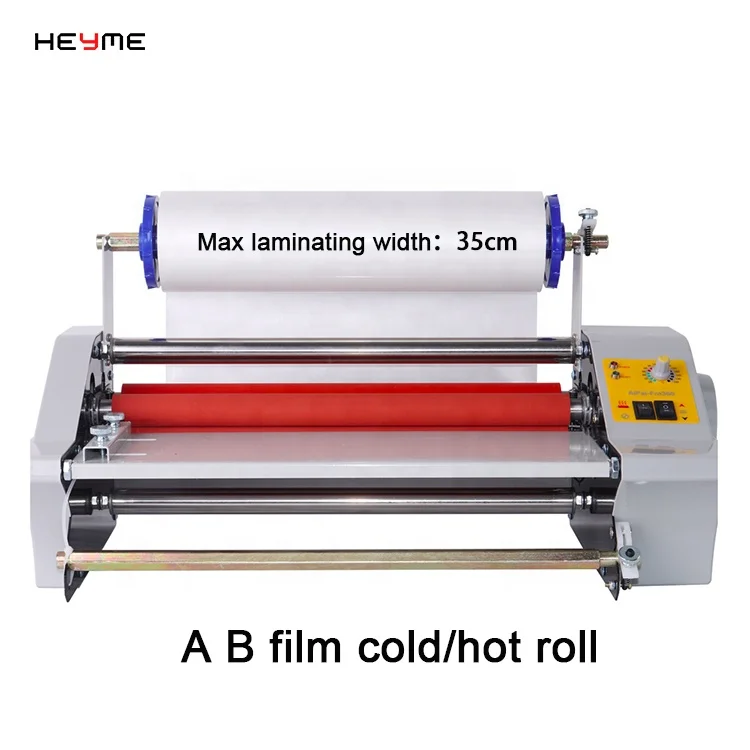2023 Heyme 7 days to door A3 Laminator Roll To Roll Hot/ Cold Transfer PET Film A-B Film Laminating Machine for UV DTF Printer
