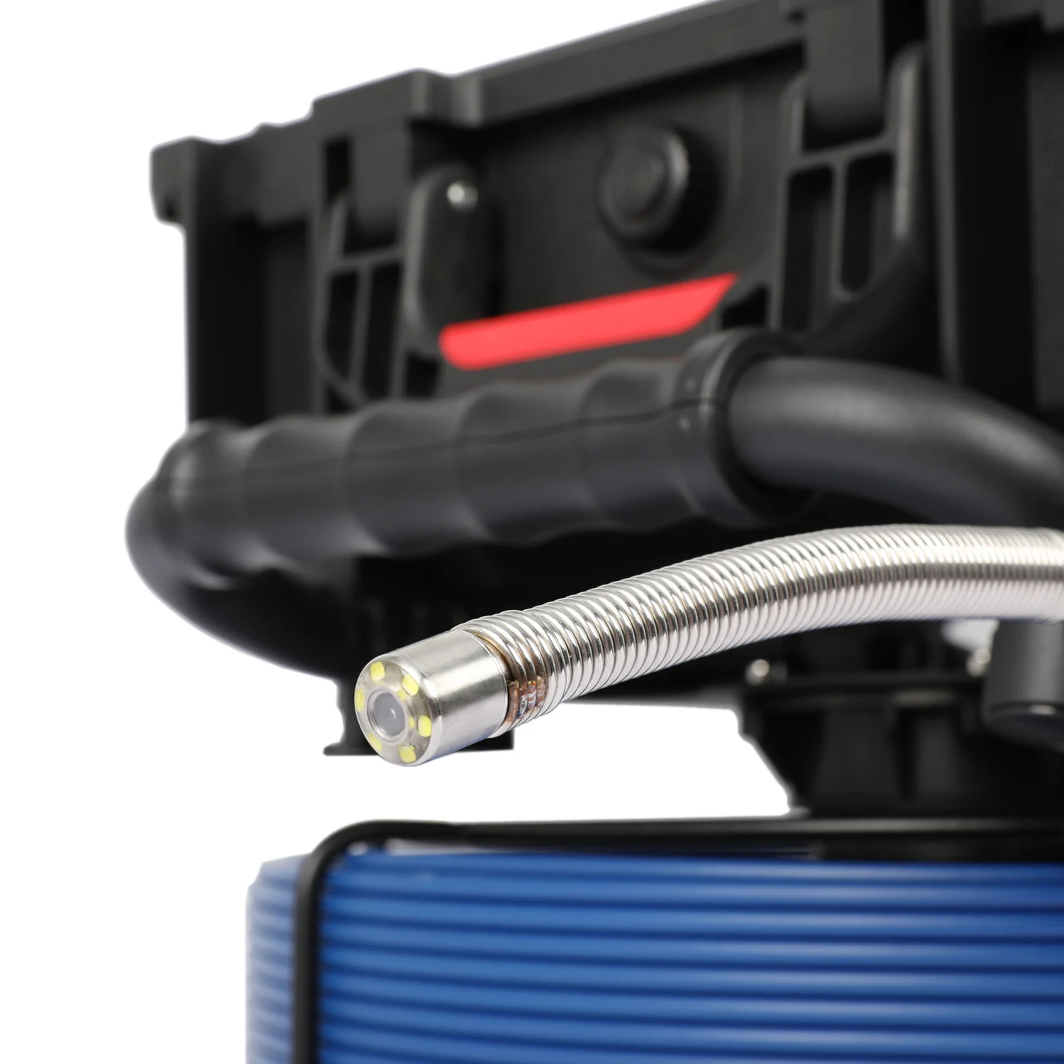 Sewer Camera Drain Sewage Drainage Qy6566-12.8mm (10M) 13.3 Inch HD Pipe Inspection Camera 512Hz 4.8mm Blue Cable