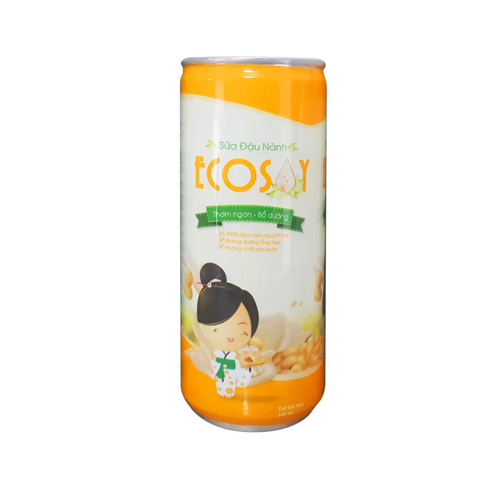 Соевое молоко Ecosoy 100% соевые бобы 240 мл x 24 банка