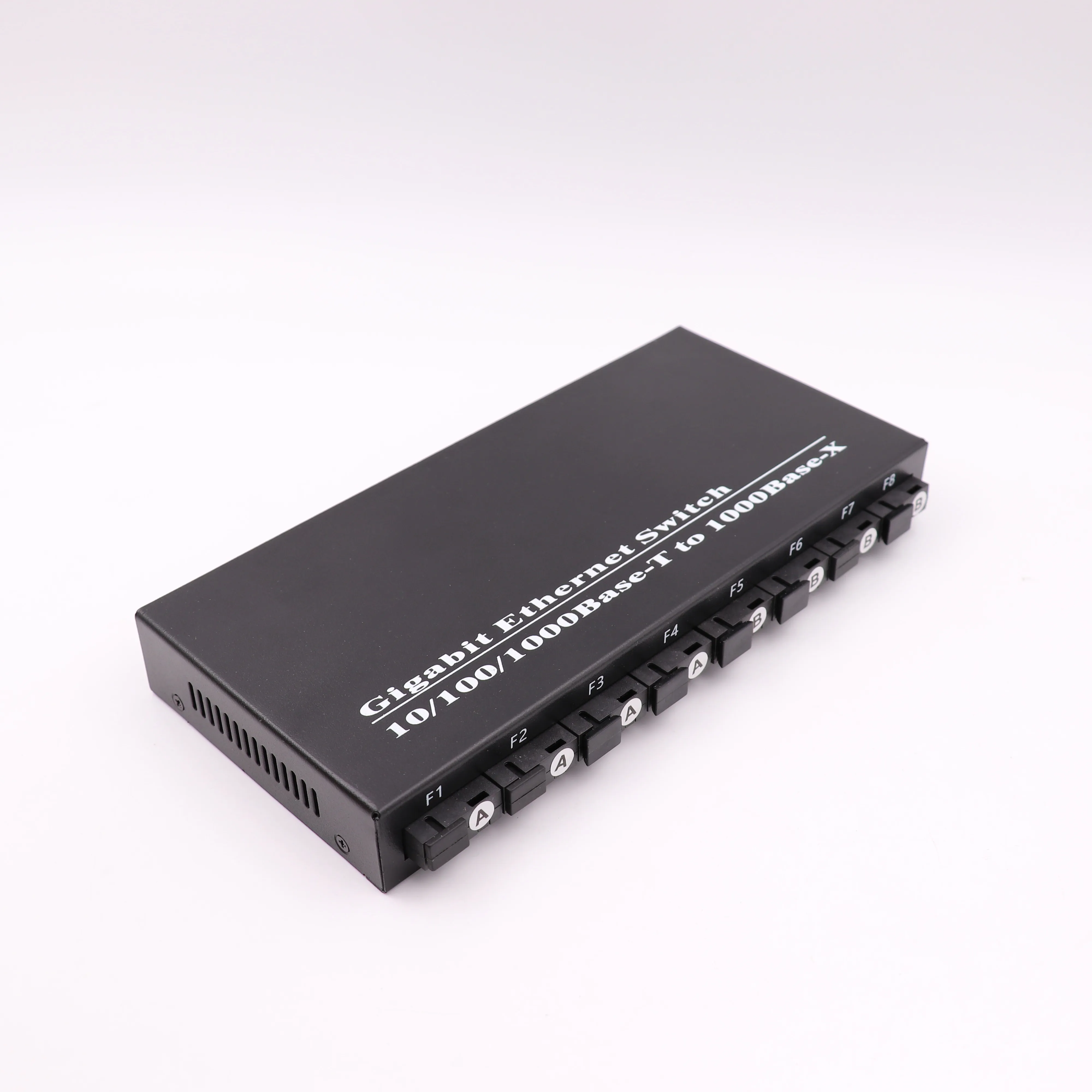 20KM Single Fiber Single Mode 8*1Gps SFP Ports& 2 Gigabit Uplink RJ45 Ports 8 Ports 10/100/1000M Fiber Optic SFP Media Converter