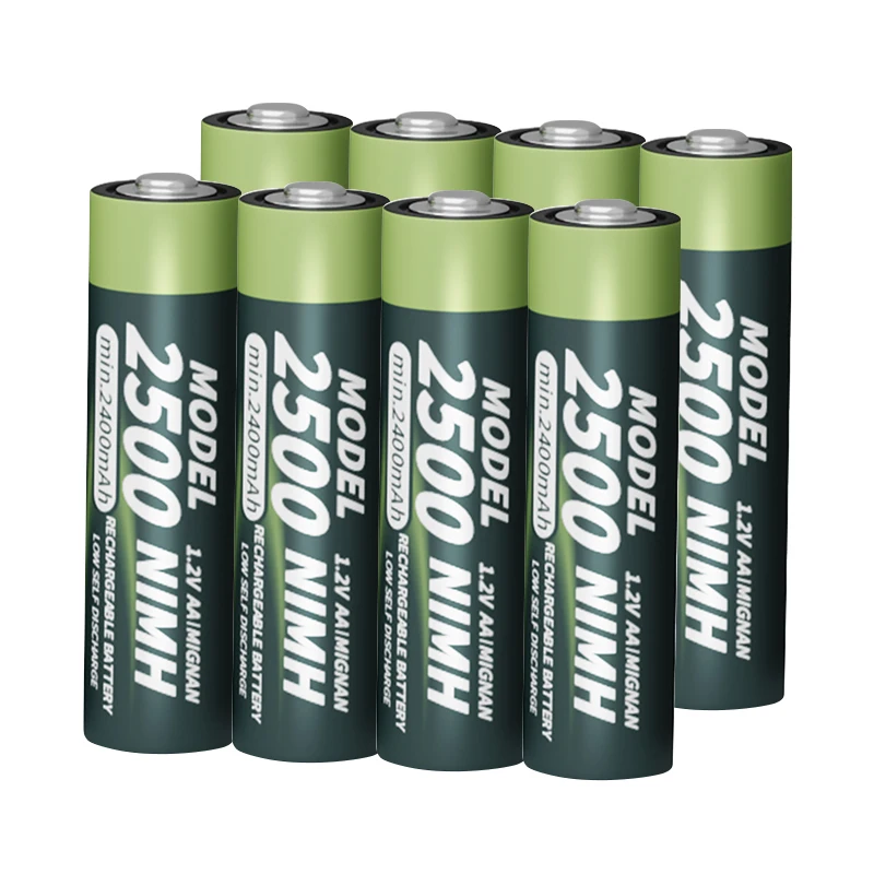 Factory price Europe quality 2500mAh AA battery rechargeable 1.2v nimh battery
