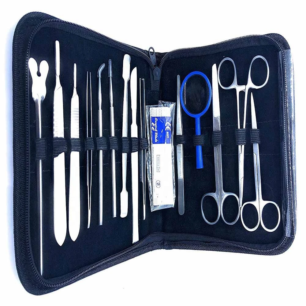 Premium quality Stainless Steel Tools for Medical Students of Anatomy Biology Veterinary 24 piece Dissection Kit
