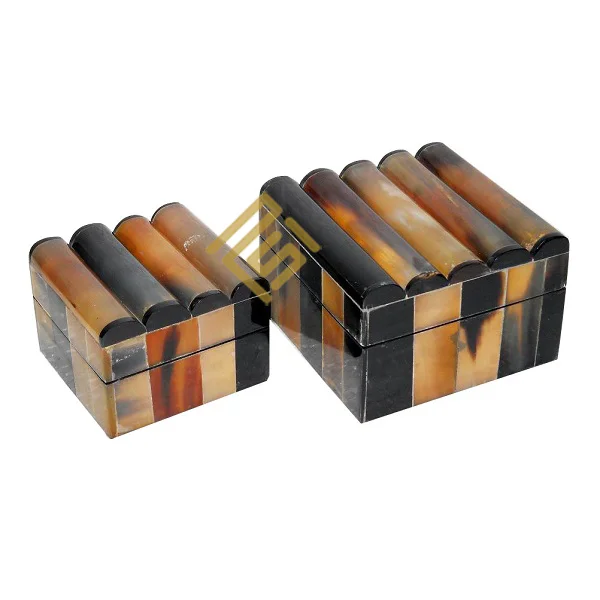 Indian Handicraft Item Top Selling Horn Bone Gift Item Unique MOP Box Custom Logo Packaging Necklace Jewellery Decorative Boxes
