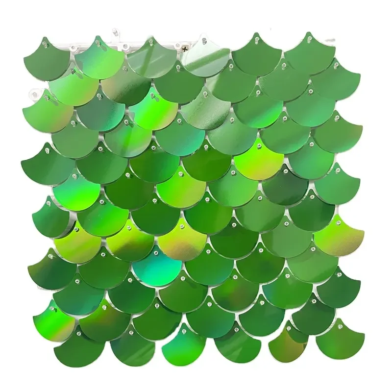 Sequin Backdrop Fish Scales Mermaid Backdrop Wall Decoration Shimmer Wall for Anniversary