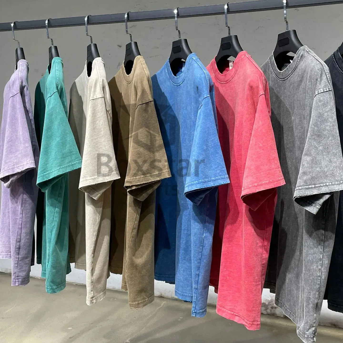 Distressed Men 100% Cotton T Shirt High Quality Blank Logo Custom Faded Oversized Stone Washed T Shirt