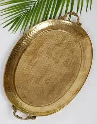 Wedding banquet restaurant table decoration gold charge plate