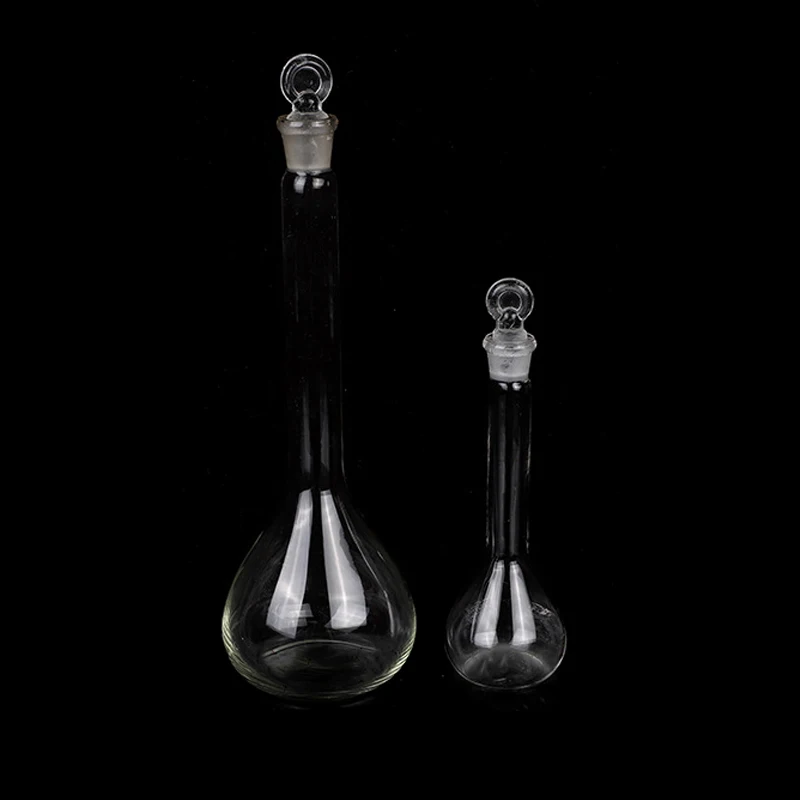 amber glass volumetric flask with ground-in glass stopper  250ml Volumetric Flask with a ground glass stopper Wholesale Lab