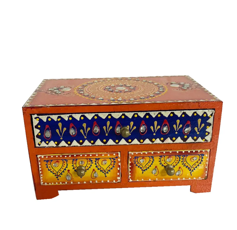 Decorative Wooden crafted Jewelry Box  wholesale Supplier  hot sale Wooden Jewelry Box Traditional Design Luxury  Storage Box
