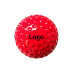 9inch 5oz PU hard dimple ball for baseball & cricket hitting training batting practice red & yellow