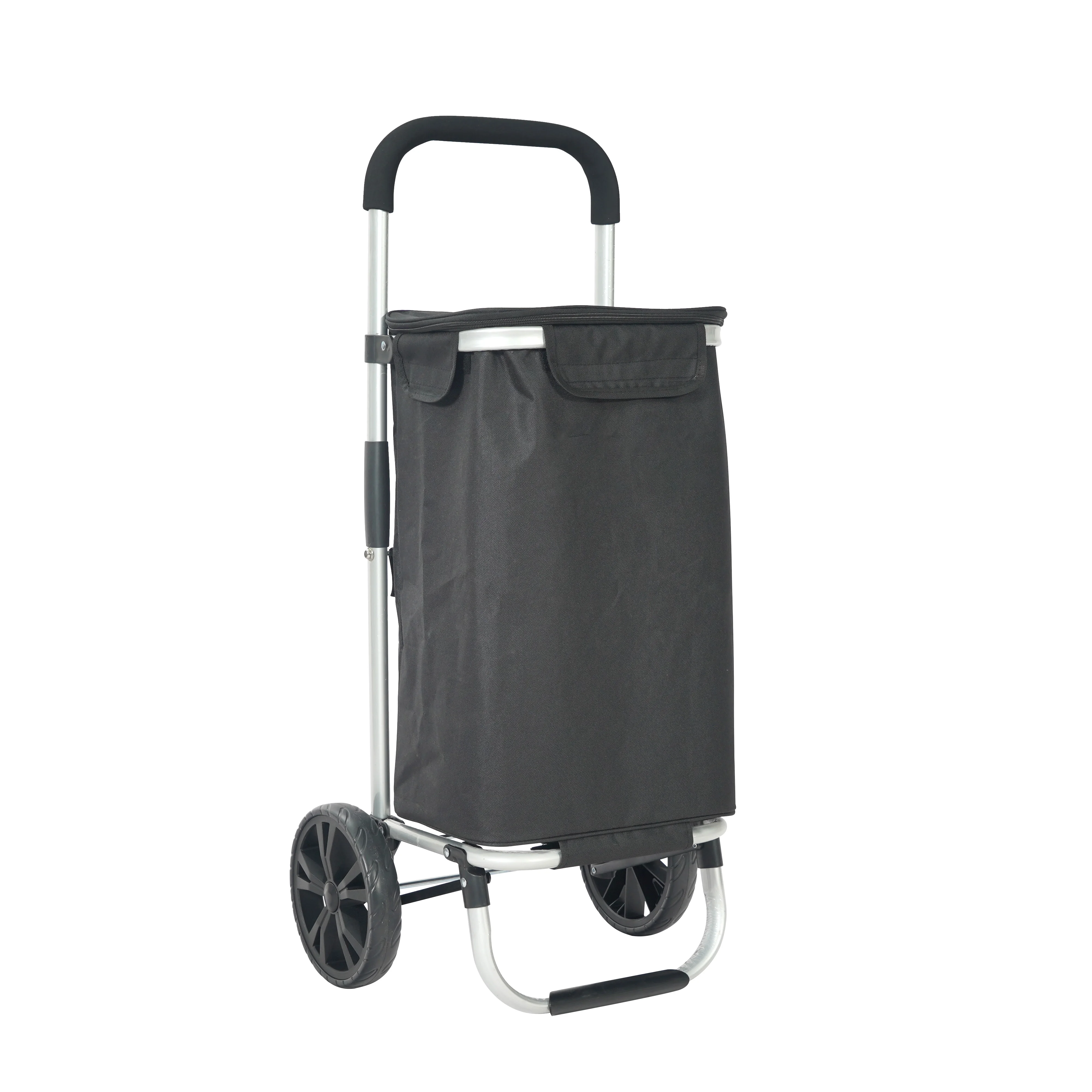 Hitree Factory Wholesale Printed Outdoor Camping Heavy Duty Trolly Bag Portable 3 Wheeled Lightweight Cart Shopping Trolley