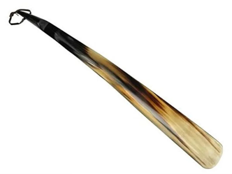 Luxurious Buffalo Horn Shoe Horn  Handcrafted with a Polished Finish Perfect for Men
