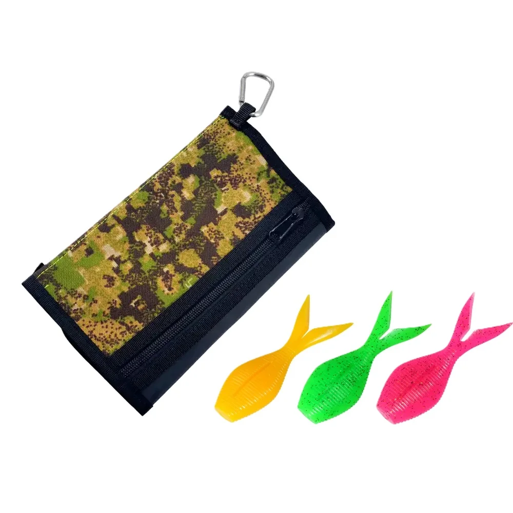 Top Sale Soft PVC Sport Lure Bags Waterproof Breathable Six Transparent Zipper Fishing Accessories 4 Colors Nylon Outdoor Use
