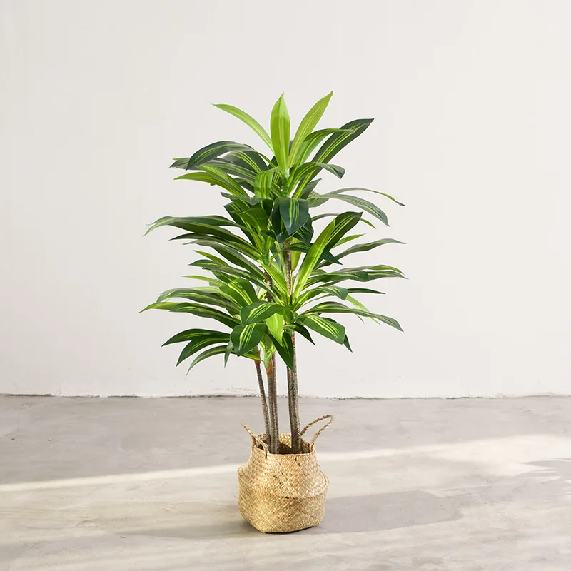 5.5ft Artificial Banana Tree with 10 Large Leaves Live Green Bonsai Plant Artificial Indoor Iron Tree Planted Silk Faux Plant