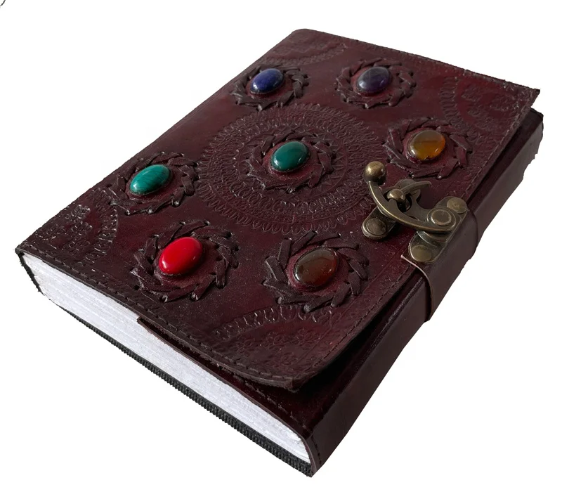 Creative Note Books Custom Logo Hardcover Seven Stone Notepad Constellation Notebook Happy Planner Brown Daily Gift Journal