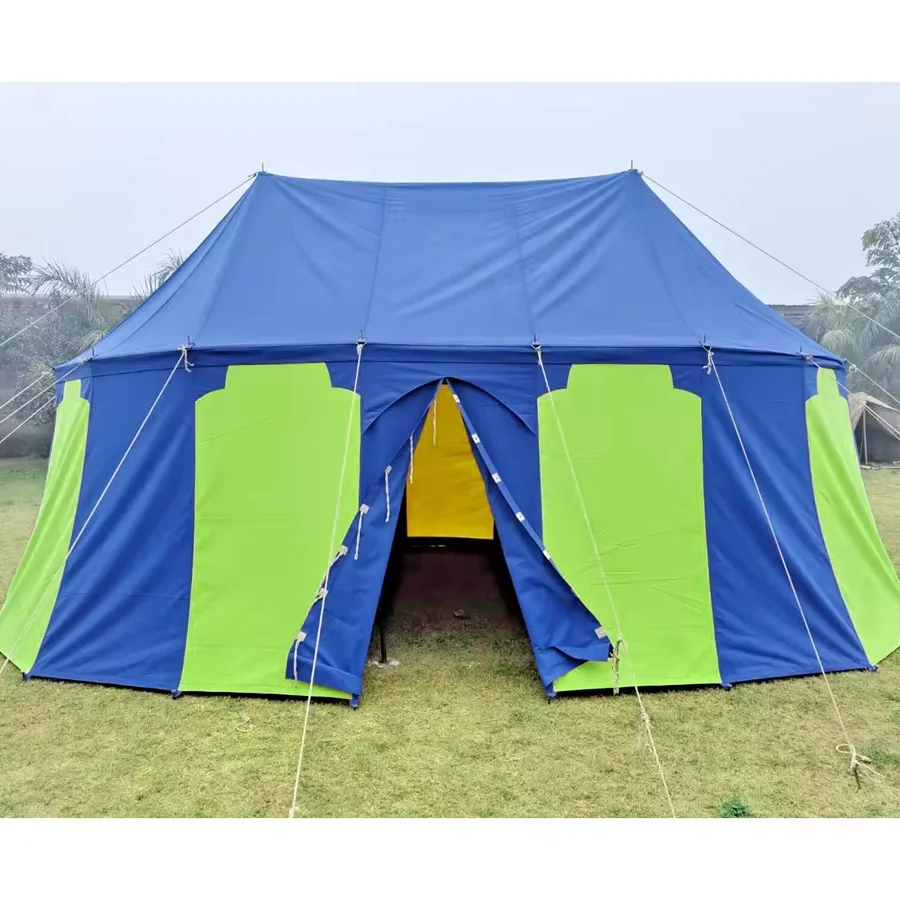 5x3 square meter Tent: Medieval Cotton Canvas Camping Tent - Safari Tent for Historical Reenactments and Outdoor Adventures