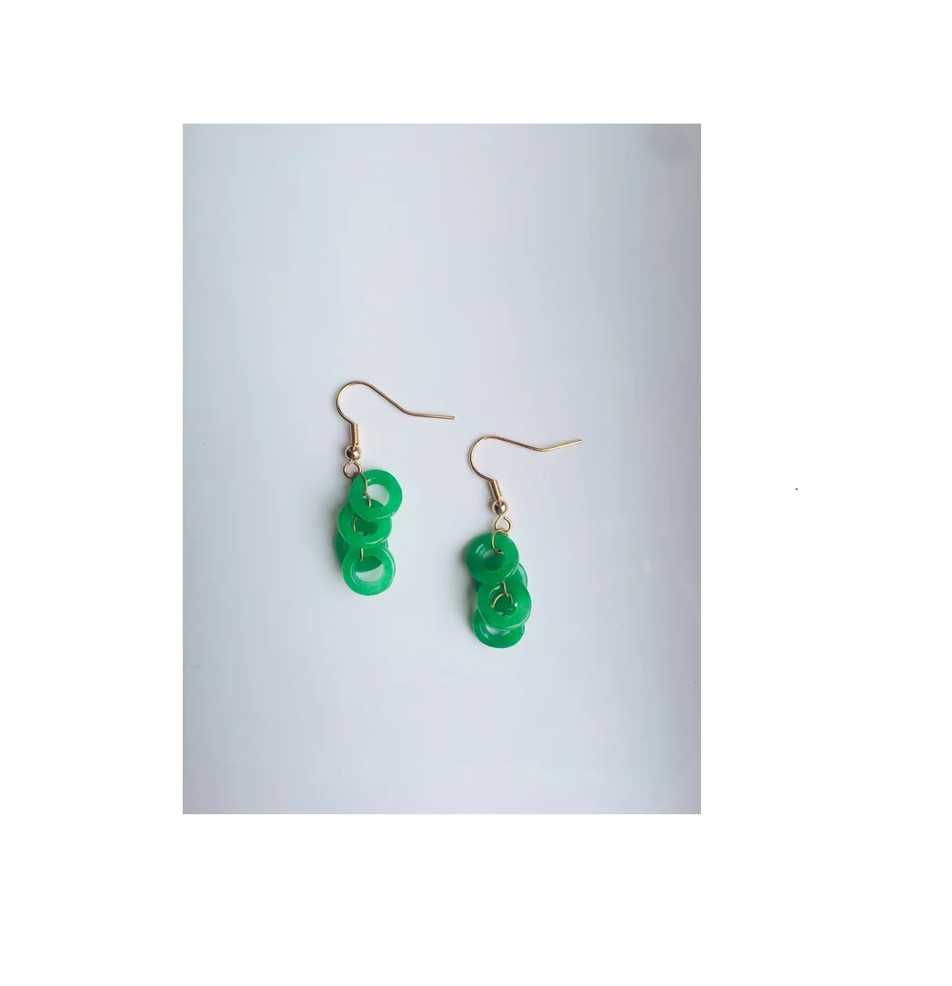 Fashion Resin and Earring Brass Gold Plated Earrings U Shape Acrylic Earrings for customized size hot sale