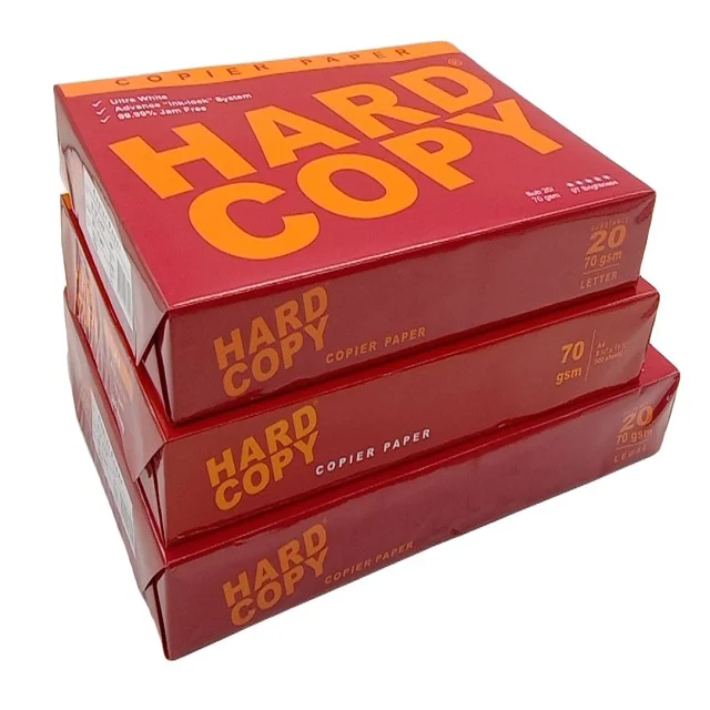 Multipurpose A4 Size Copy Paper 80g 70g 75g Office White Copy Printing Paper / Hard Copy Bond Paper