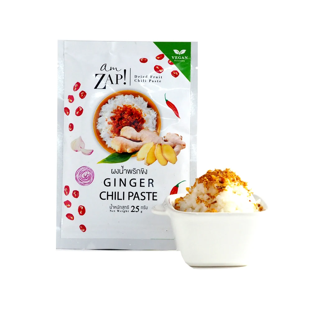 Ginger Mixing Spices And Herbs Rice Seasoning Powder Chili Paste Bag Package 25gr
