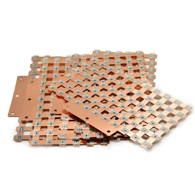 WELLGO 2P Spot welding leaded nickel plated copper strips for Batteries 18650 21700 32650 Nickel Copper Busbar