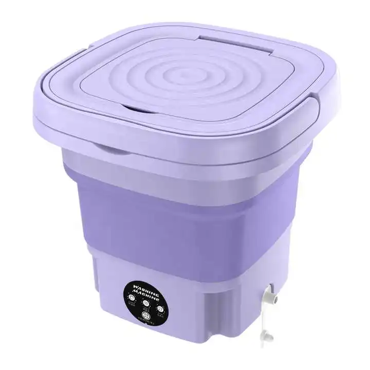 Portable Foldable Washing Machine With Spin Dryer Automatic Mini Underwear 110v/220V Washing Machine With Centrifuge 8L