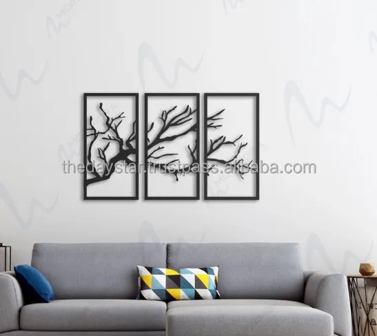 Completely Customisable Tree of Life 3 Pieces For Metal Wall Art Metal Wall Decoration Wall Hangings