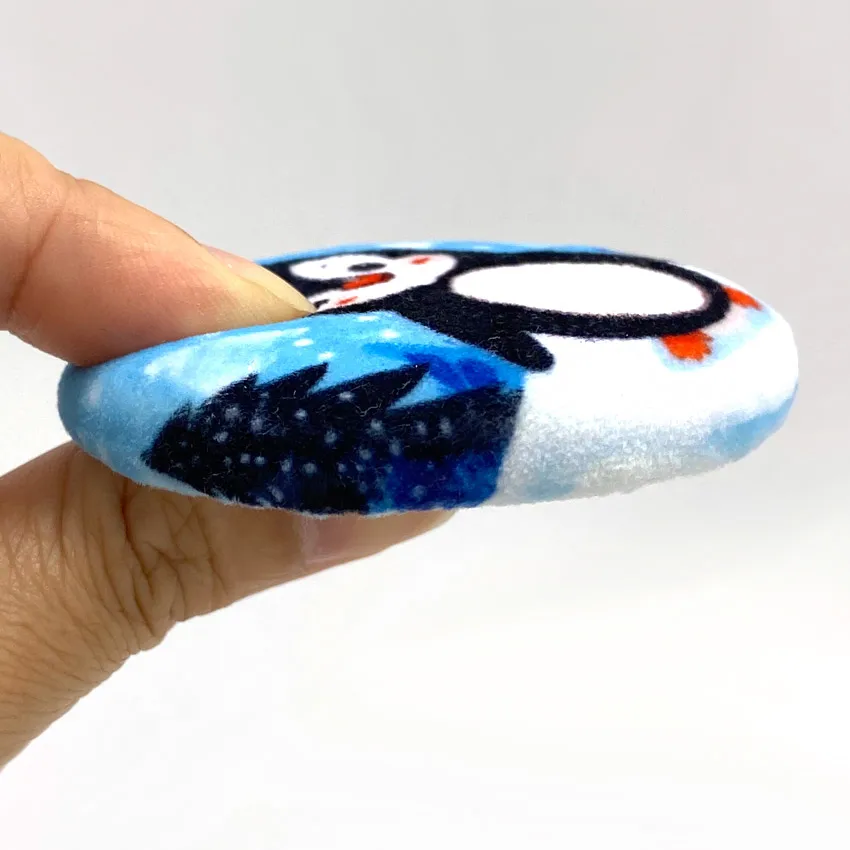 Wholesale plush button pin badge soft custom tinplate badge