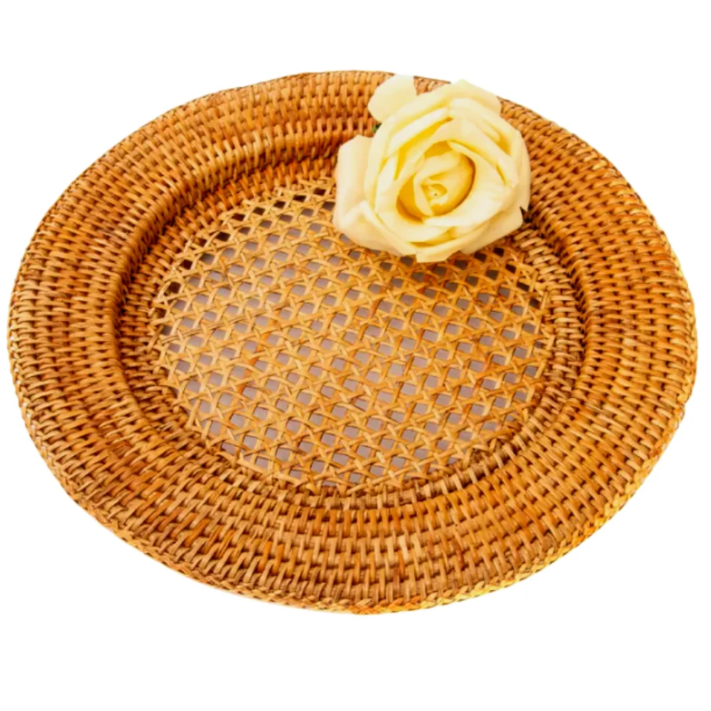CHEAP PRICE Wholesale Natural Seagrass Rattan Placemats Round Woven Placemats For Dining Tables Made In Vietnam
