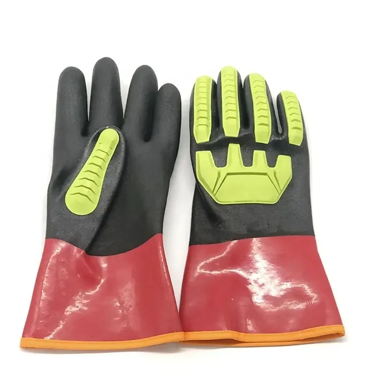 High-Performance PVC Vinyl Work Gloves Long Sleeves Waterproof Labor-Safety Wear-Resistant Impact-Resistant Arthritis Therapy
