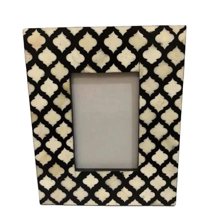 High Selling Design Bone Inlay Photo Frame Handmade Wood and Bone Inlay Picture Frame For Home Hotel Decor At Cheep Price