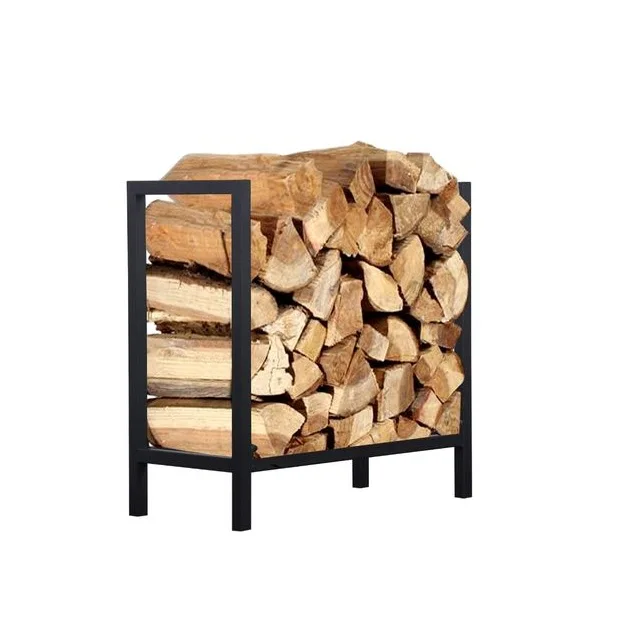 Hot Selling Camping Wood Rack Firewood Storage Outer door Log Holder Heavy Duty Metal Iron Folding Firewood Rack