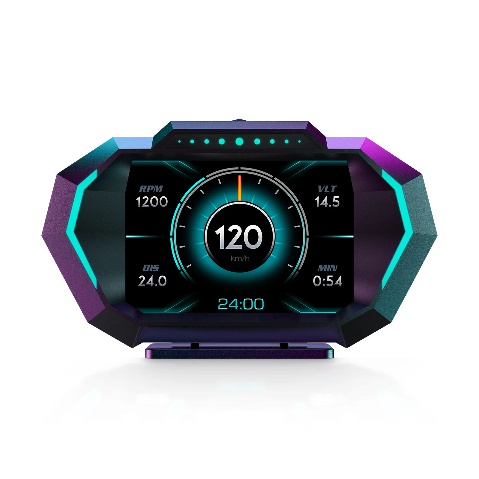 2023 измеритель скорости автомобиля OBD P24/HUD OBD2 скорости/температура воды/об/мин/Вольт/напряжение/вакуум/буст