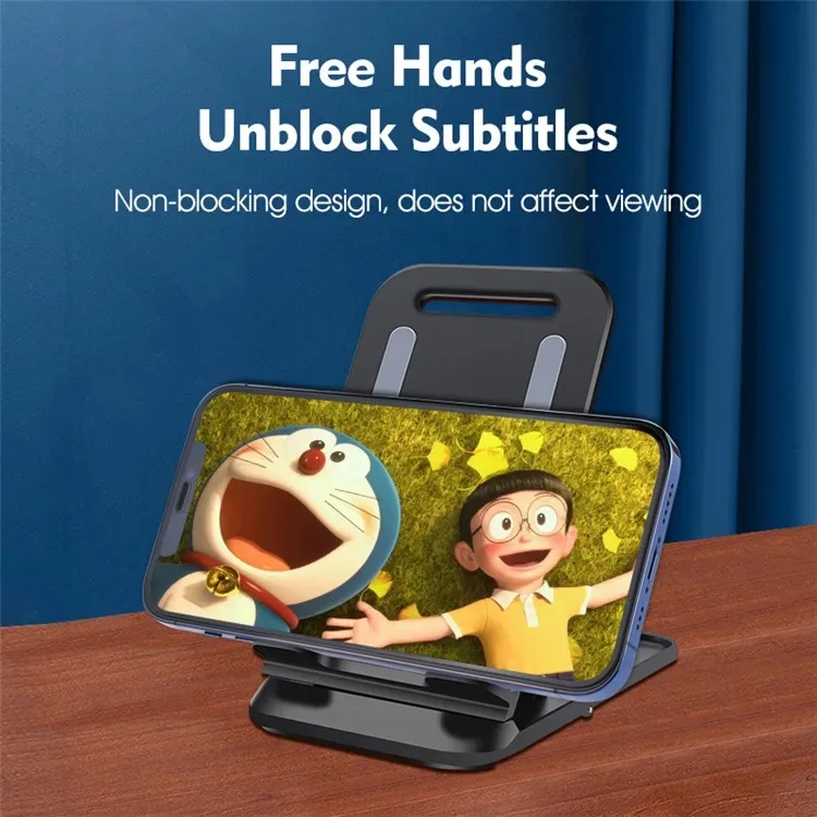 One-piece folding online class desktop mobile phone bracket multi-level adjustment height telescopic Stand Holder