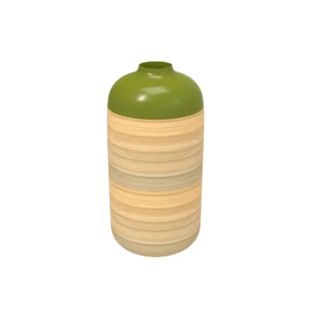 Hot selling spun bamboo table flower vase for home decoration luxury design nice price handmade from Vietnam wholesaler