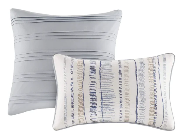 MnTYaE Comforter Quilt Combo Set Modern Luxury Design All Season Down Alternative Bedding 8 Piece comforter sets