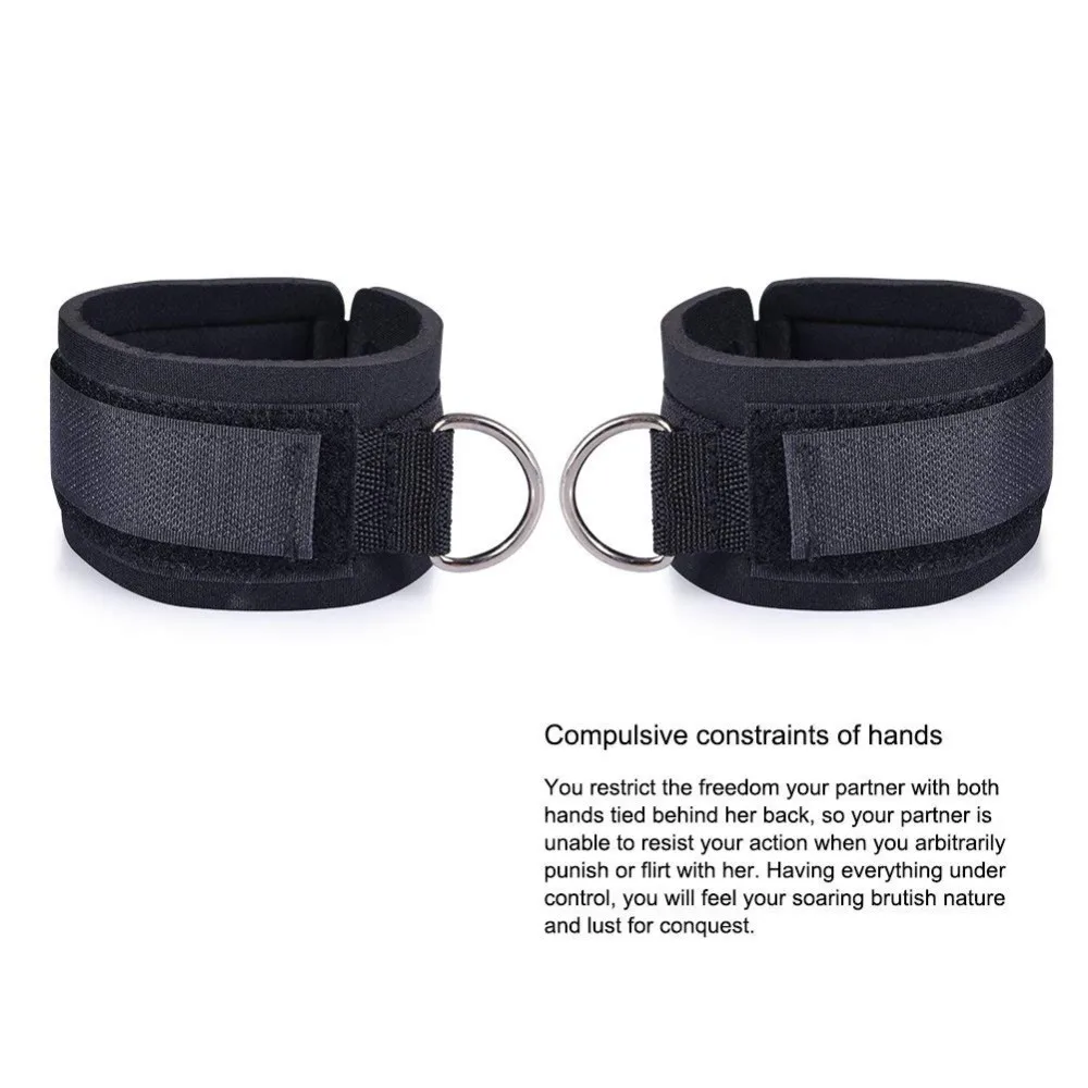 YPM Restraints For Sex Toy For Woman Bdsm Ball Mouth Gag With Leather Handcuffs Sm Kit Adult Sex Bondage For Couples