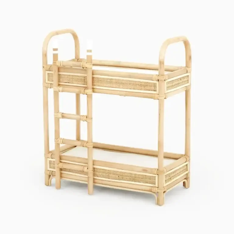 For baby toys doll accessories cute handmade rattan version Dolls Bunk Bed and kid furniture doll toys pretend play