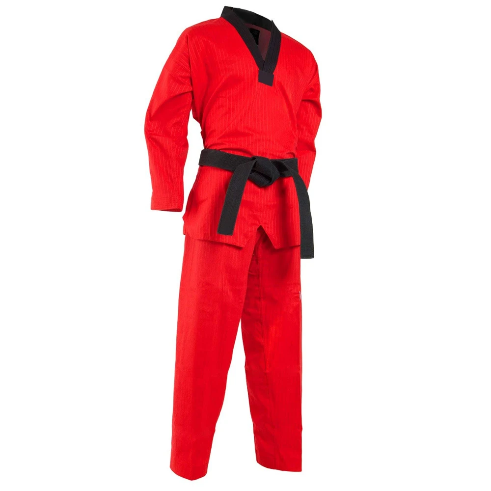 Martial Arts Tkd Taekwondo  V-neck Adult Taekwondo Master Uniform For Professional Training Uniform TU-0036