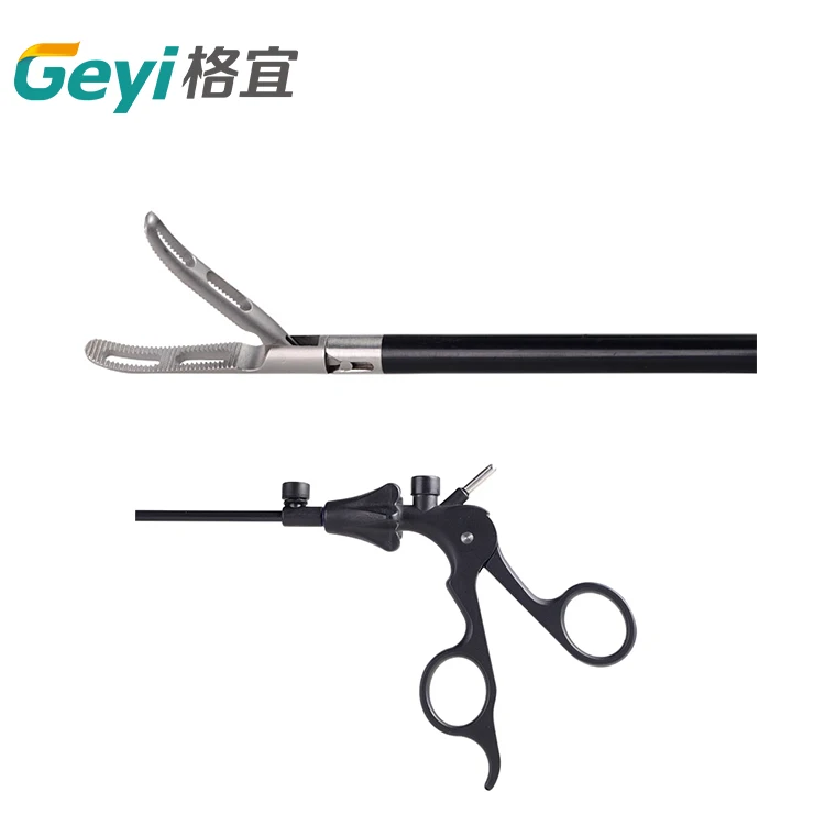 Geyi reusable autoclavable laparoscopic forceps laparoscopic surgical atraumatic grasping forceps used in bariatric surgery