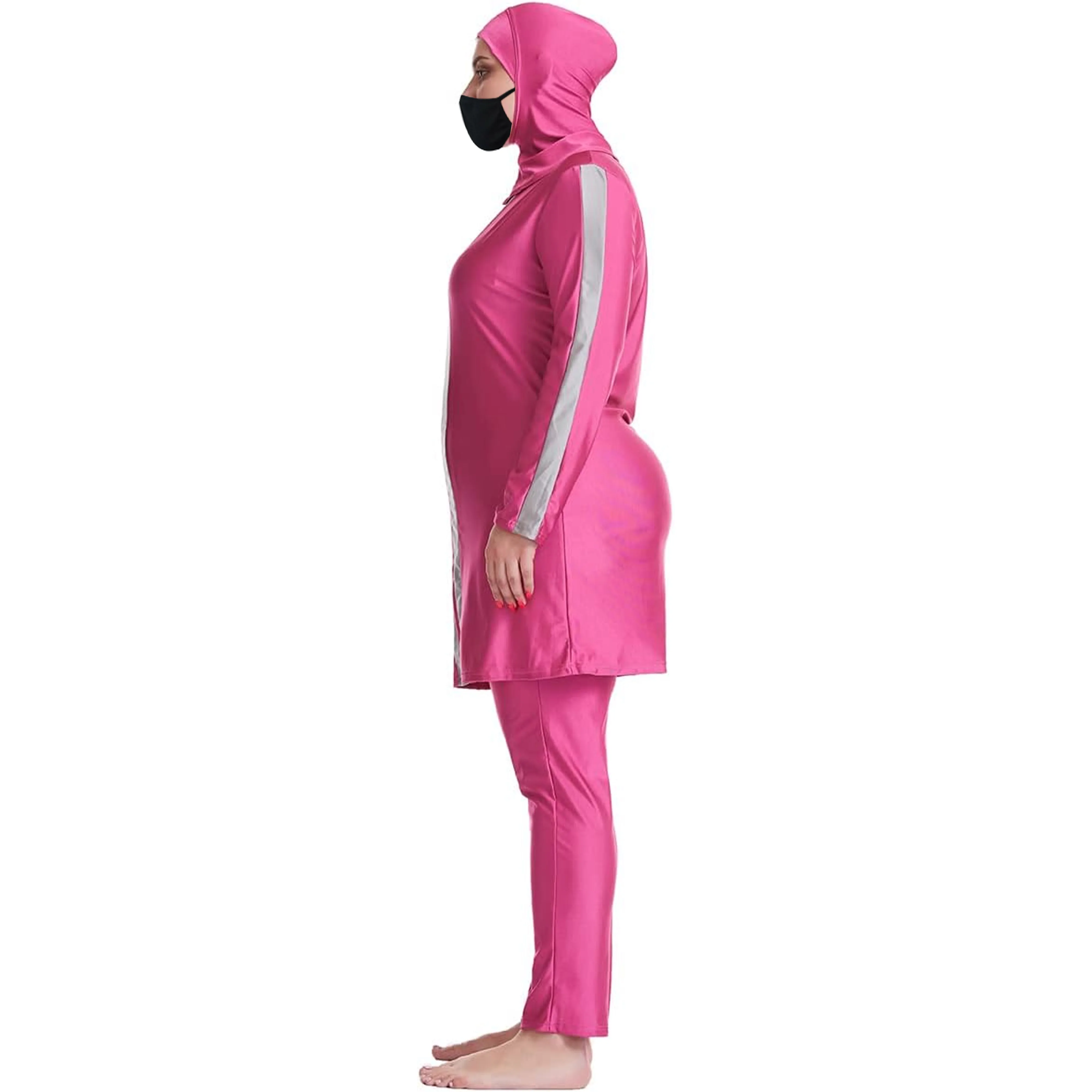 Customize Muslim Swimwear Islamic Women Modest Hijab Plus Size Wear Swimming Suit Full Coverage Female Swimsuit Dress For Girls