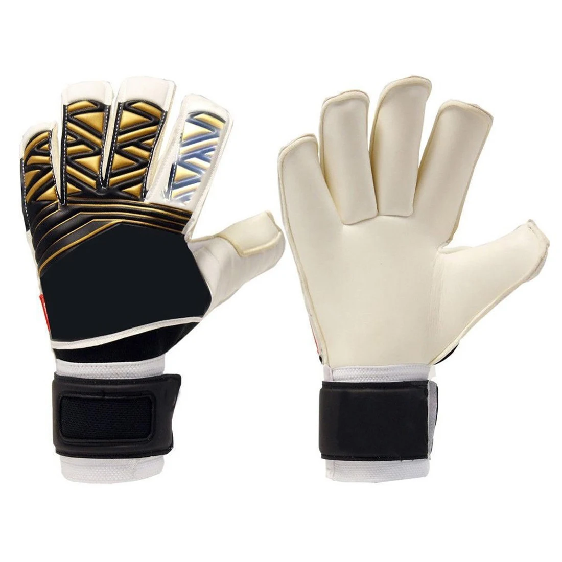 Custom-Fit Goalkeeper Gloves for Wide Hands Adjustable Straps for Perfect Size for Sport Training & Protection