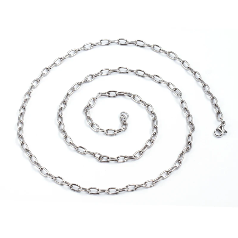 titanium Custom Necklace OEM wholesale hip hop Man titanium Fashion jewelry fine Chain Stainless steel titanium Men for Necklace