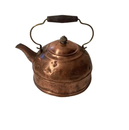Engraved Design Table Decorative Tea Kettle For Home Kitchen Tea Making Kettle Copper Metal Coffee and Tea Serving Utensils Pot