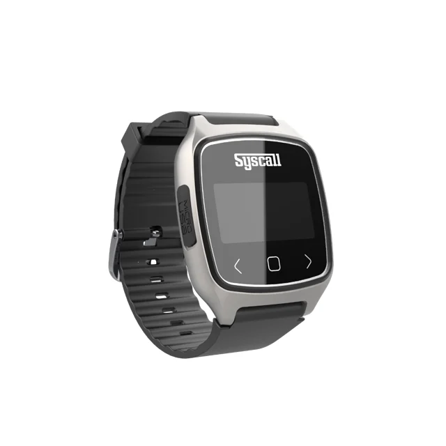 (SB-700) New Syscall wrist watch clip pager wireless calling paging system, made in Korea