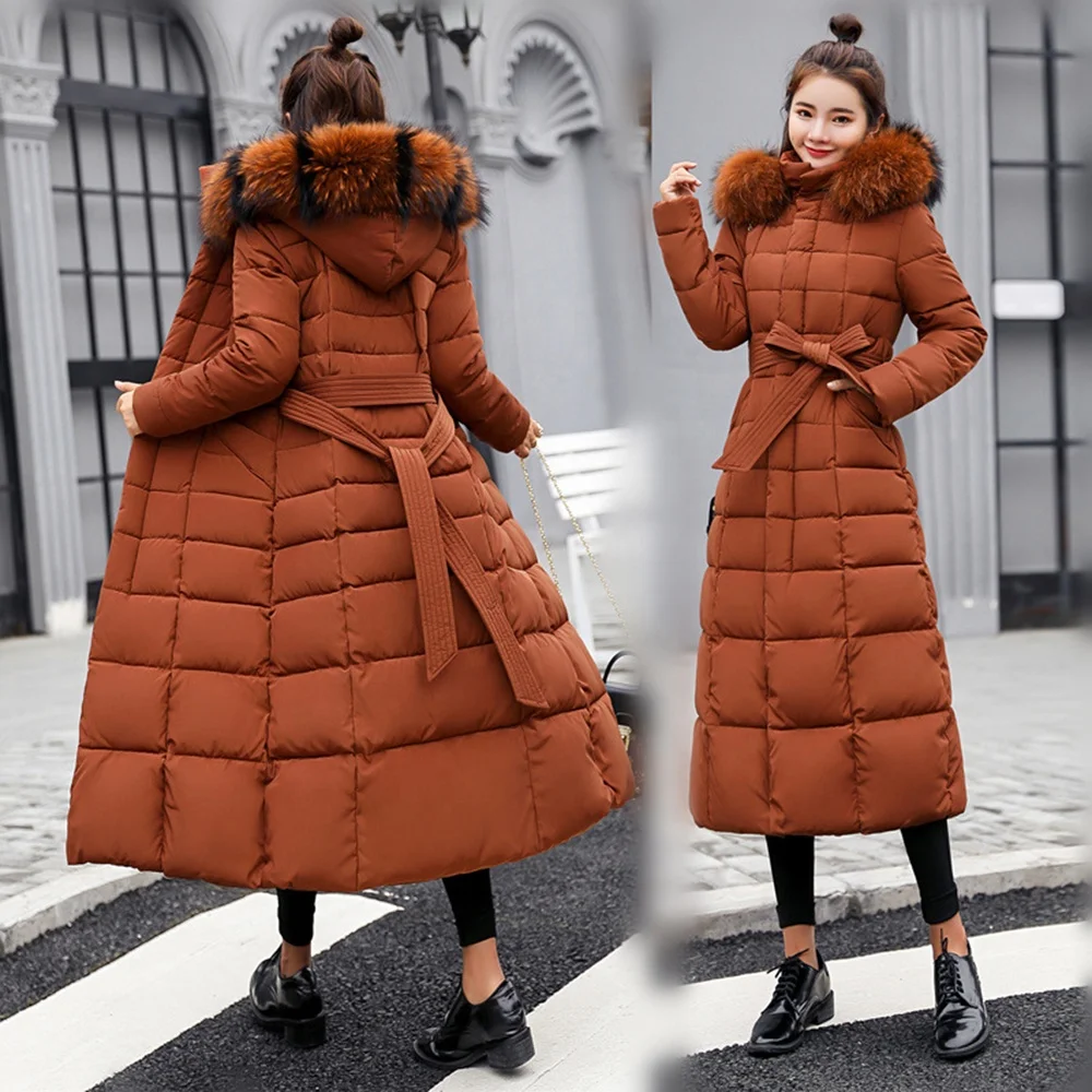 Fashion Lamb Wool Lining Coat Winter New Female Thickening Medium Long Turn-down Collar Plus Size Wholesale Suppliers